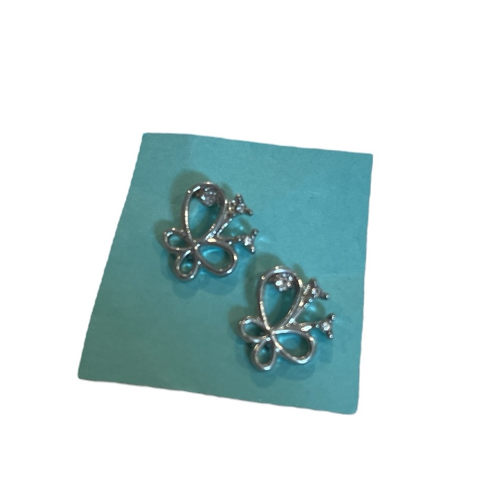 Silver Butterfly Earrings